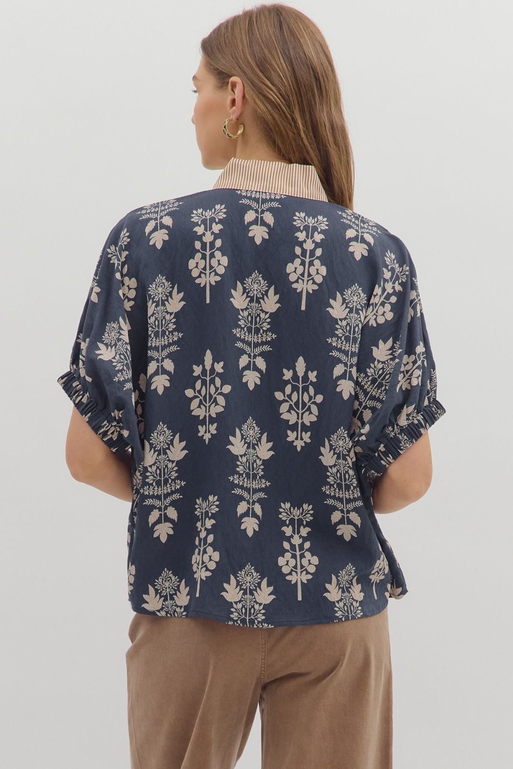 Navy Vibes Top
