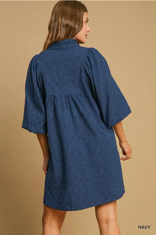 The Navy Floral Dress