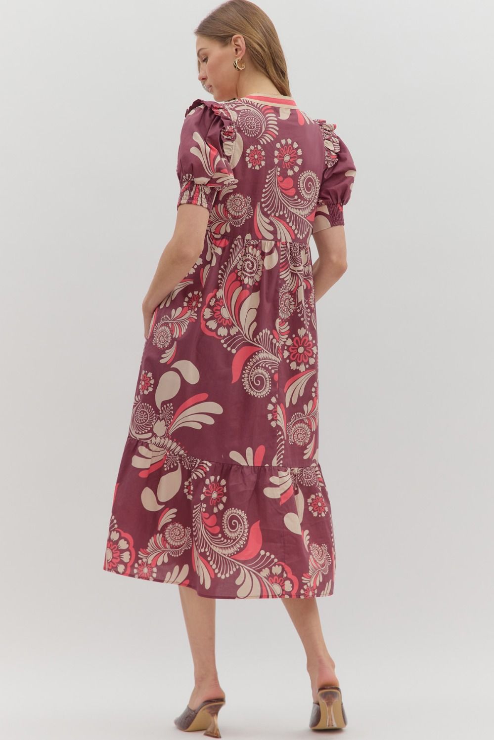 The Plum Paisley Midi
