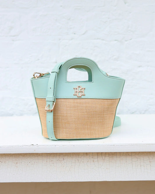 Emma Mini Tote Natural Mint