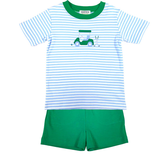 Golf Cart Boys Shorts Set