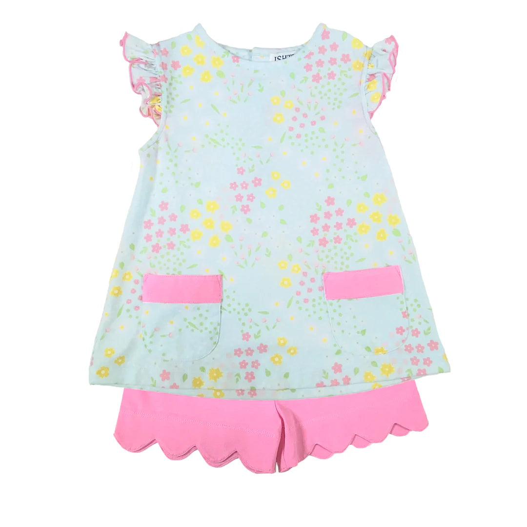 Flower Girls Shorts Set