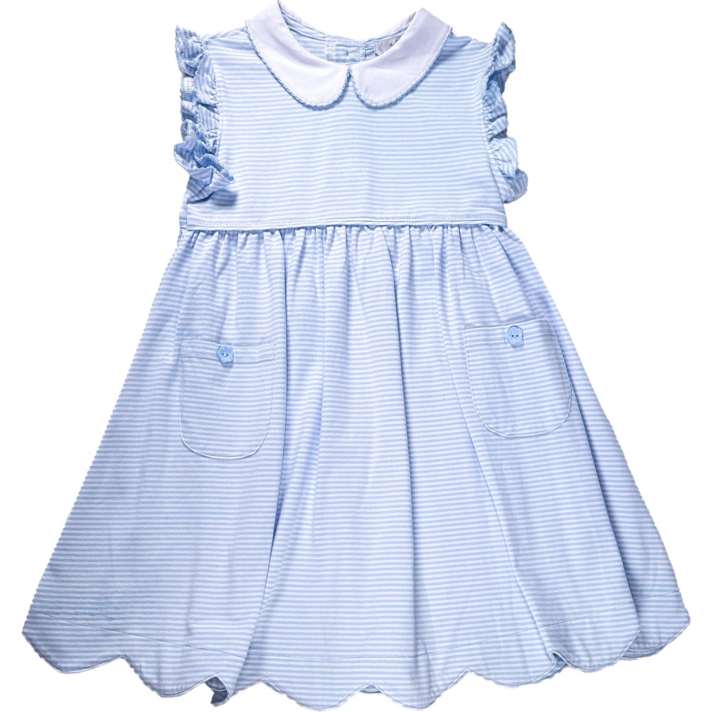 Aqua Striped Dress