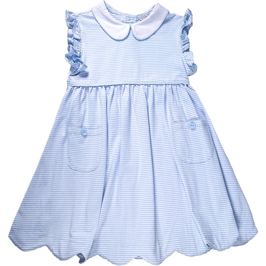 Aqua Striped Dress