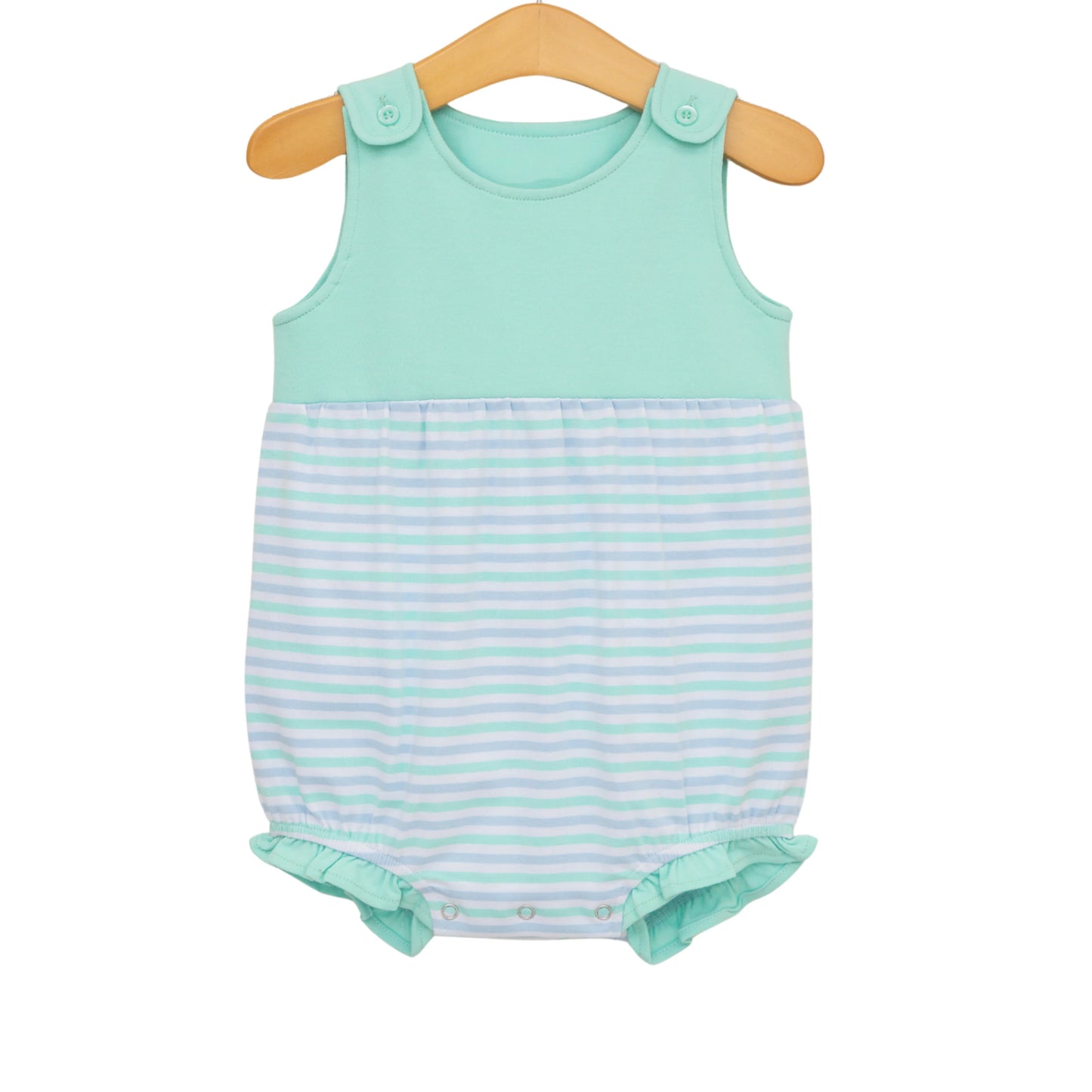 Lily Ruffle Bubble- Seaside Stripe