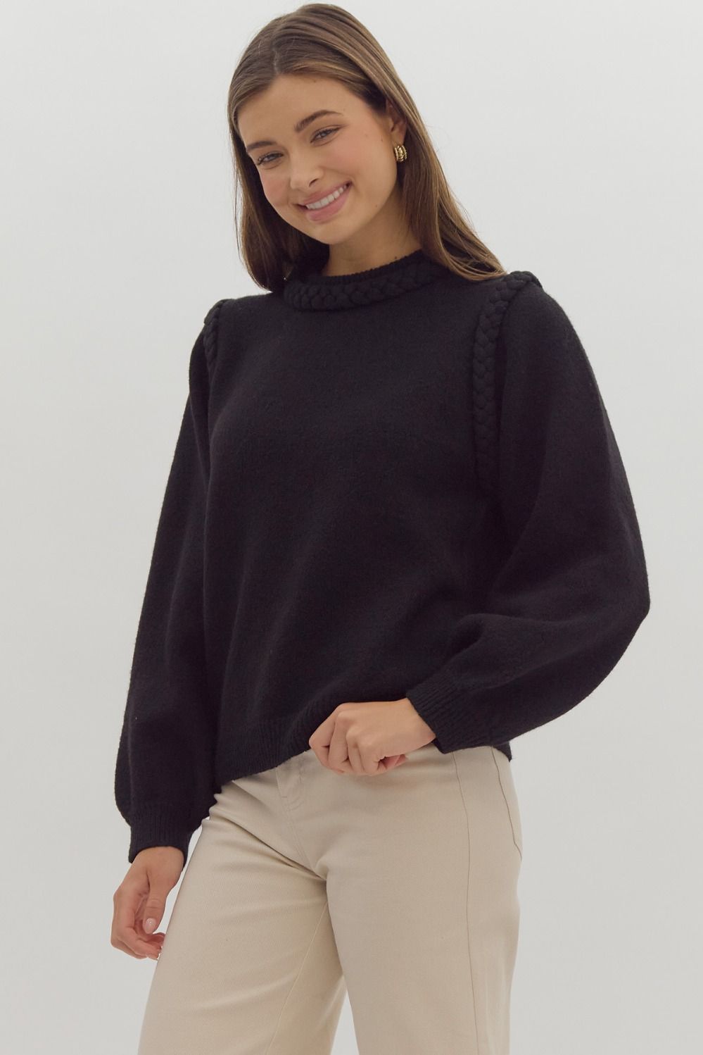 The Braided Detail Sweater