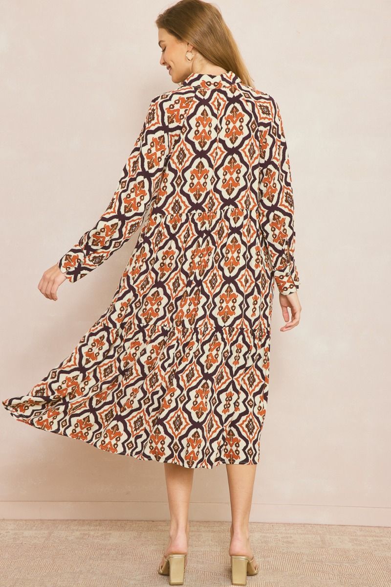 The Rusty Brown Midi Dress