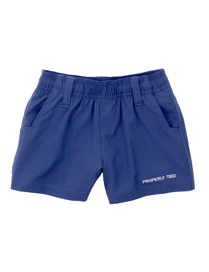 Properly Tied Boys Pintail Short-Washed Navy