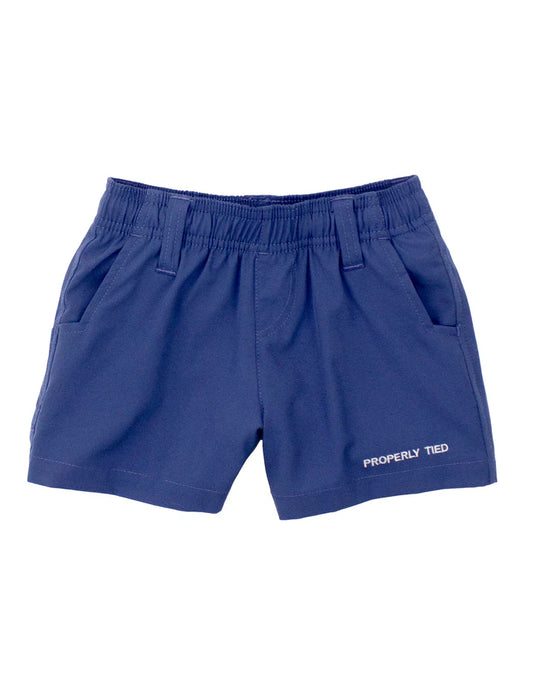 Properly Tied Boys Pintail Short-Washed Navy