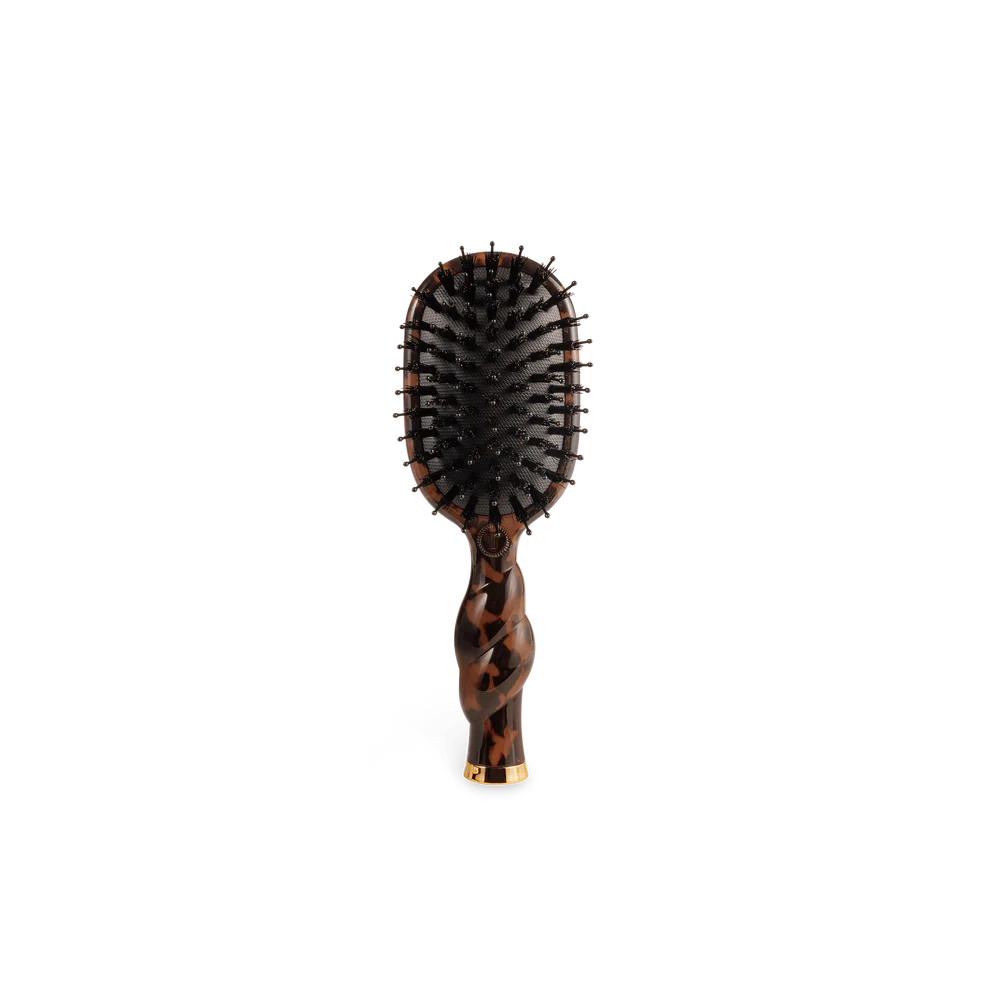 Mini Boar Bristle Hair Brush - Tortoise