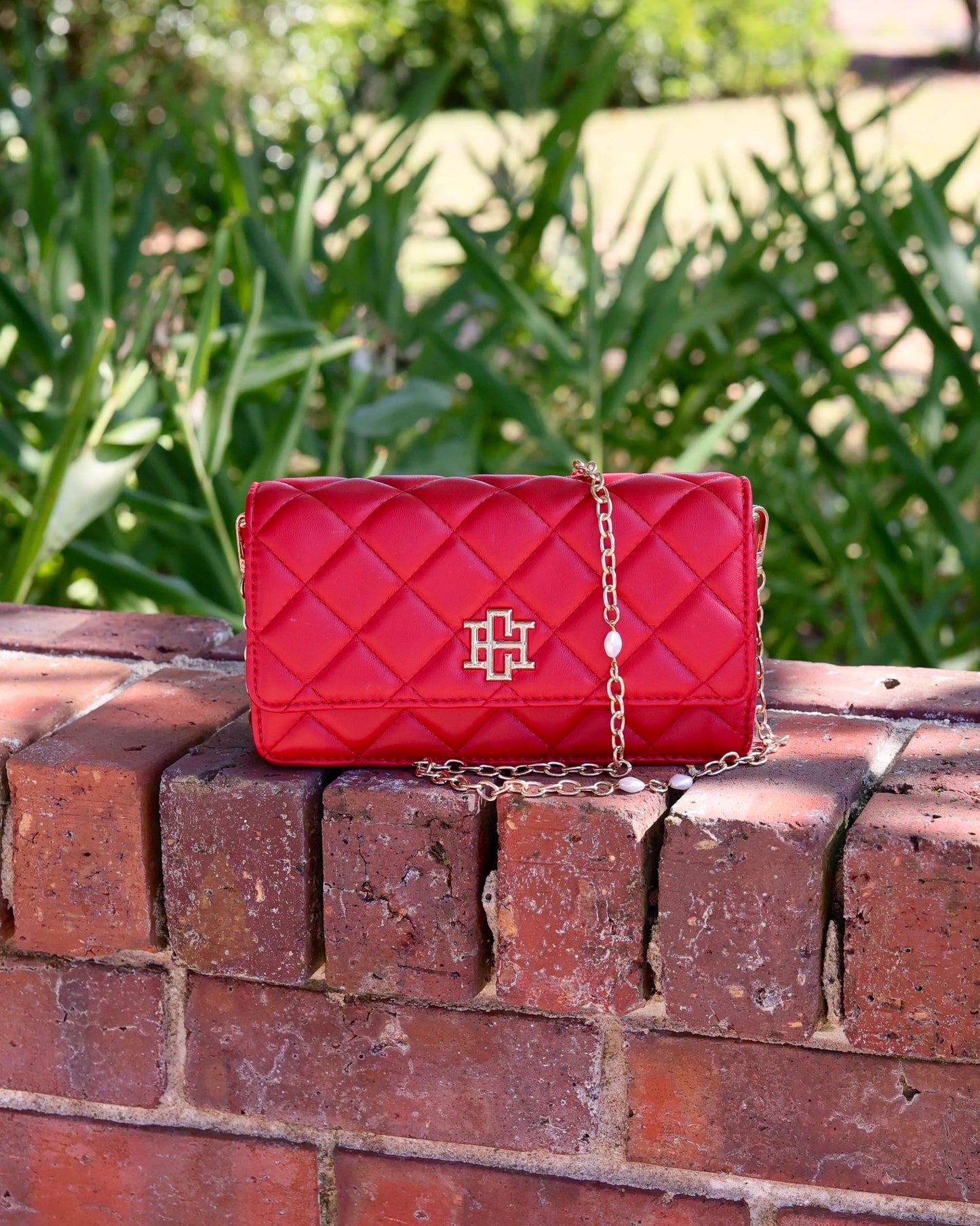 Brynleigh Clutch Crossbody-Red