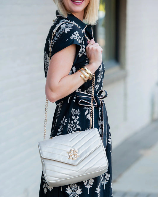 Mia Crossbody Bag-Pearl VQ