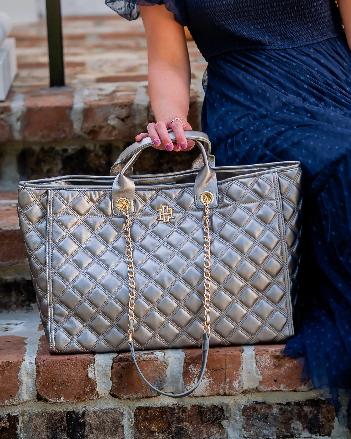 Melissa Tote Bag-Black Pearl DQ