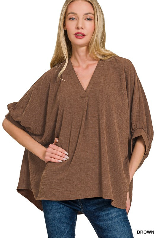 The Erica Top in Brown