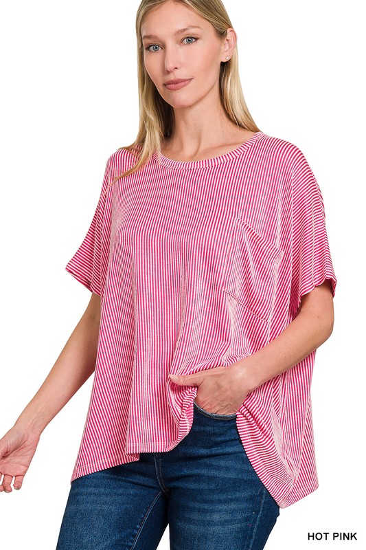 The Kori Top in Hot Pink