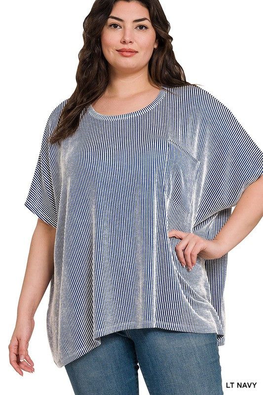 The Kori Top in Lt Navy - Plus