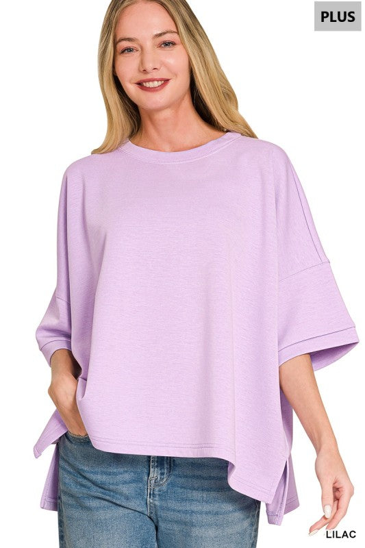 The Scuba Top in Lilac - Plus