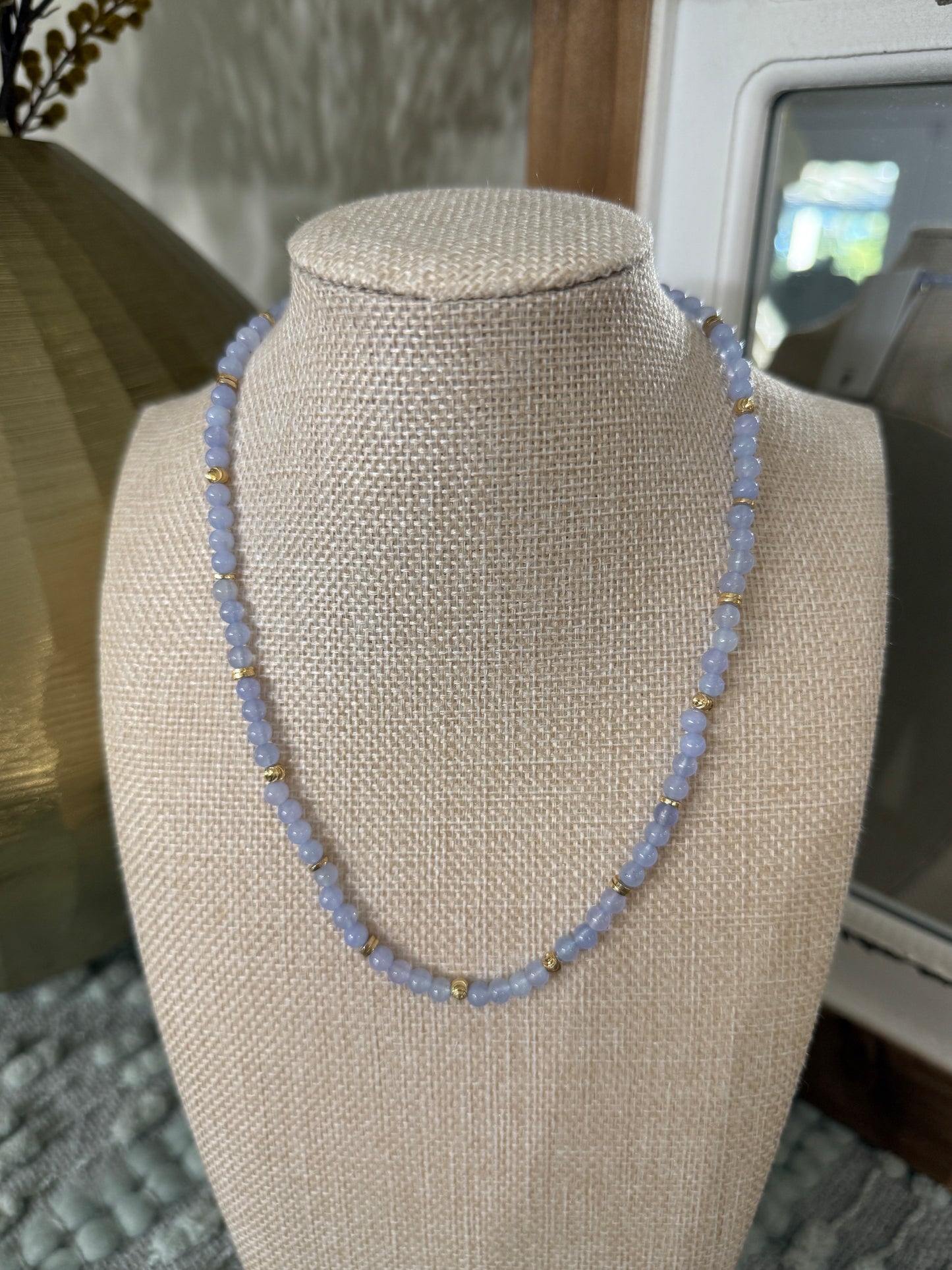 Beaded Necklace-Blue