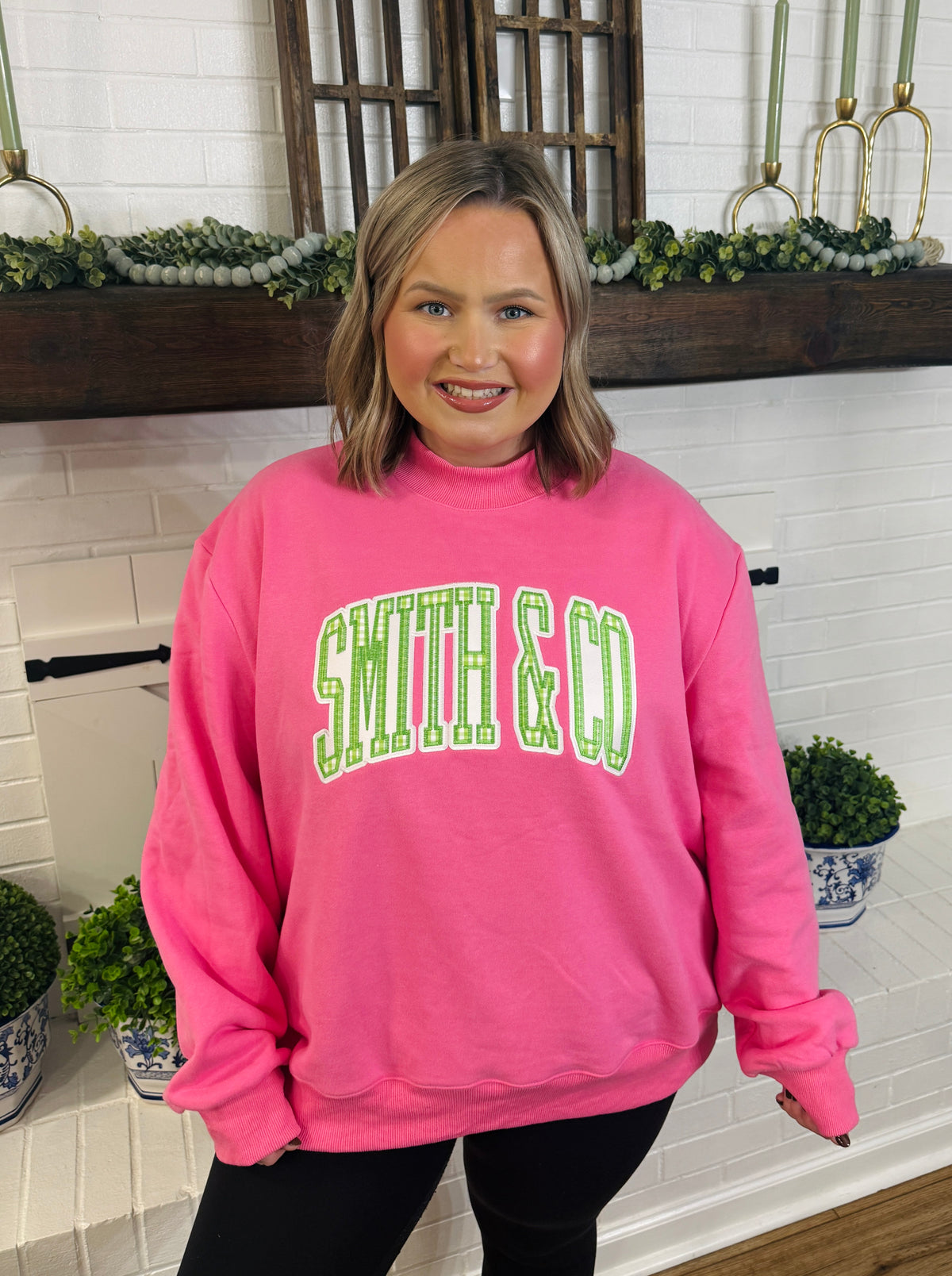 Smith & Co Mock Neck Sweatshirt