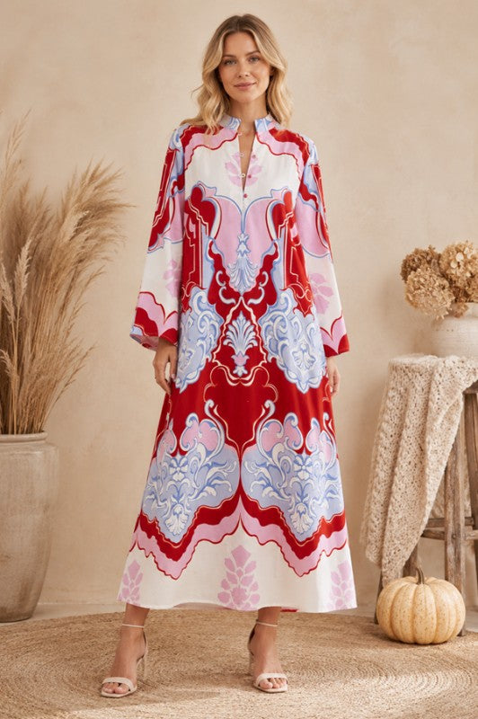 The Bella Rose Maxi Dress