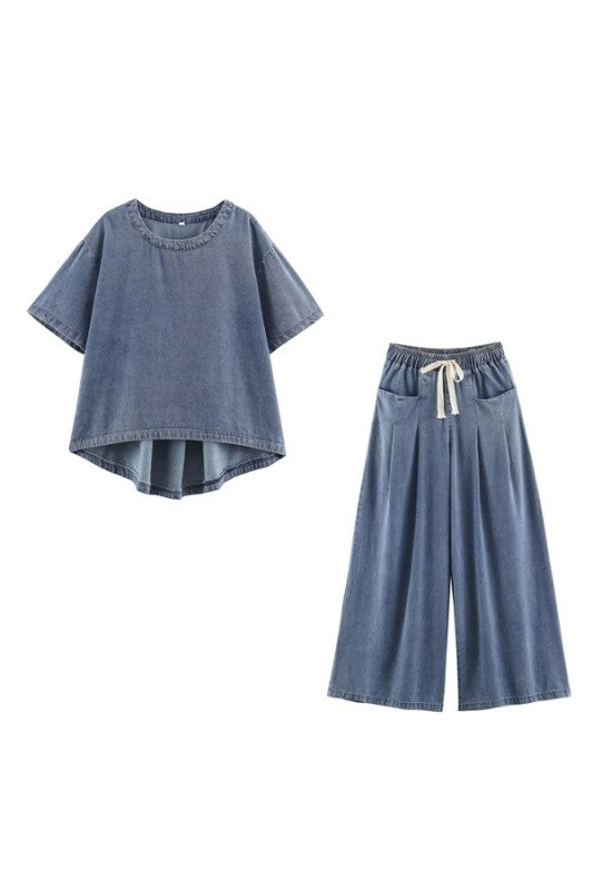 The Easy Days Denim Pants Set