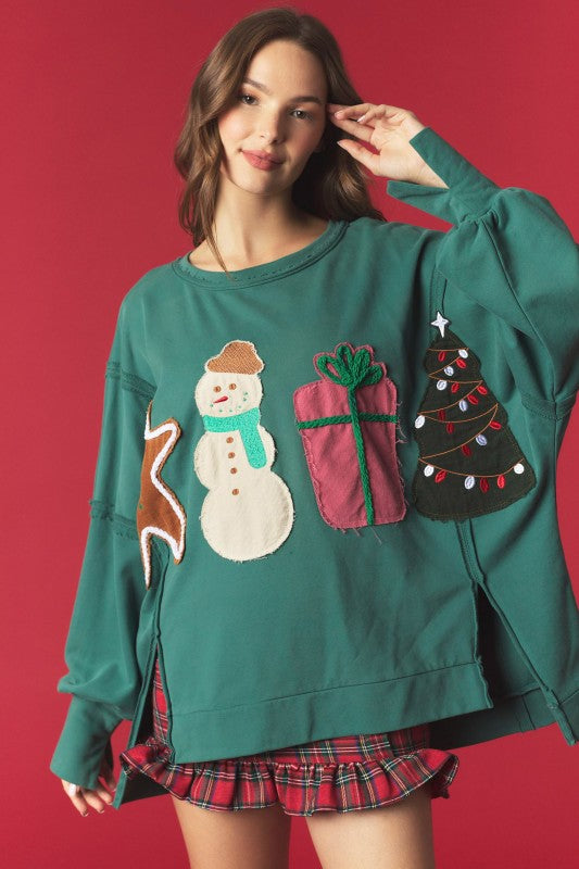 The Christmas Patches Sweatshirt