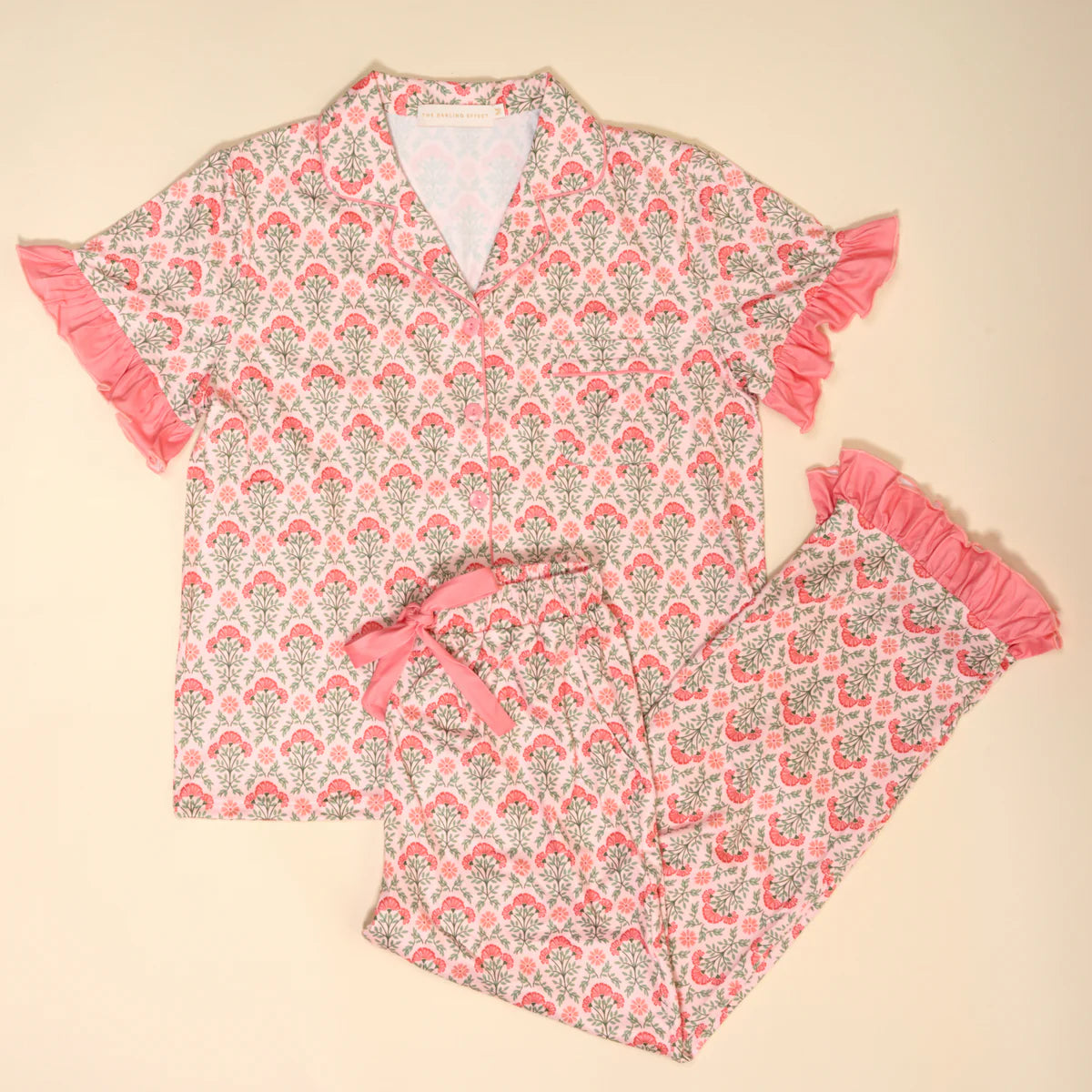 Everbloom Dusty Rose Slumber Party Pajama Pants Set
