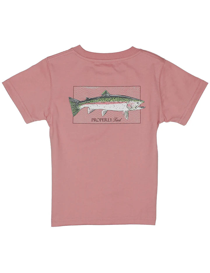 Boys Rainbow Trout SS-Salmon