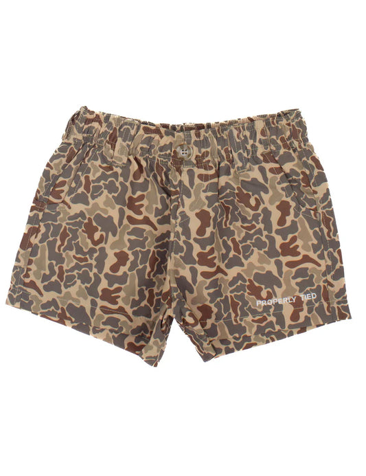 Boys Mallard Short-Vintage Camo