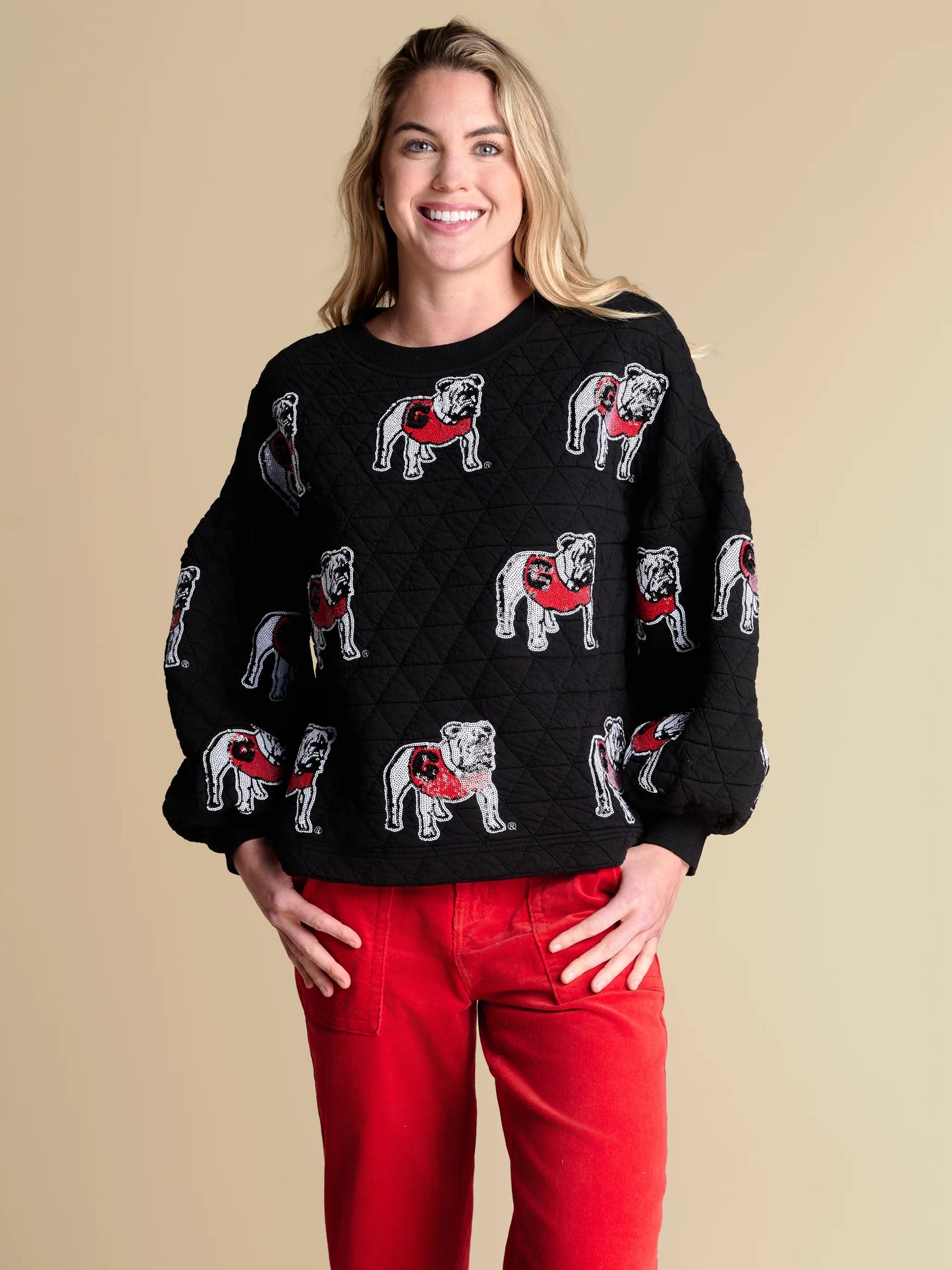 Stewart Simmons Campus Quilted Georgia Pullover