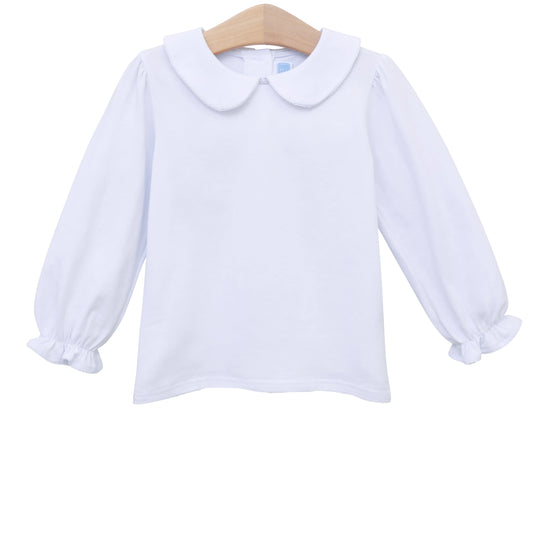 Girl Peter Pan Collar LS Top