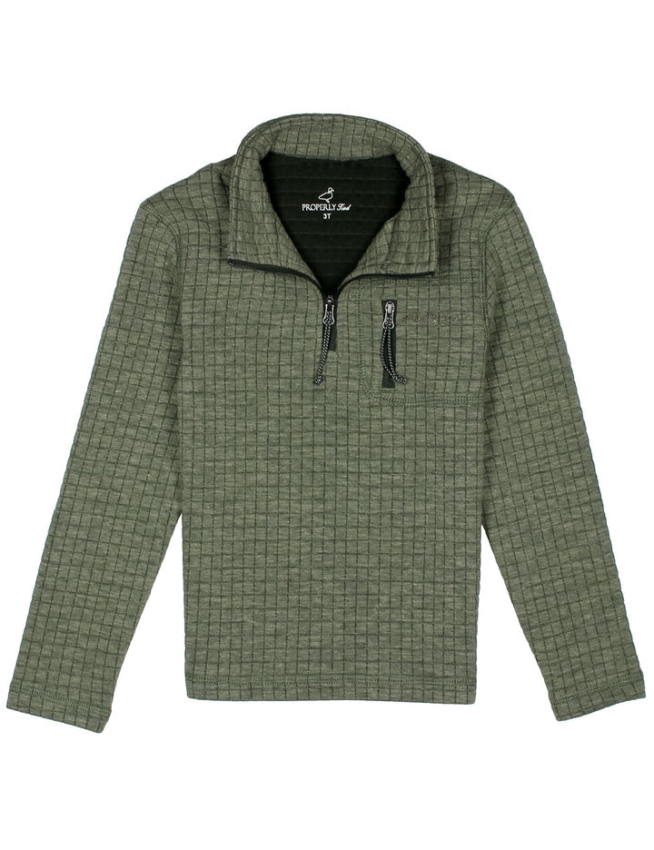 Properly Tied Boys Delta Pullover Rosemary