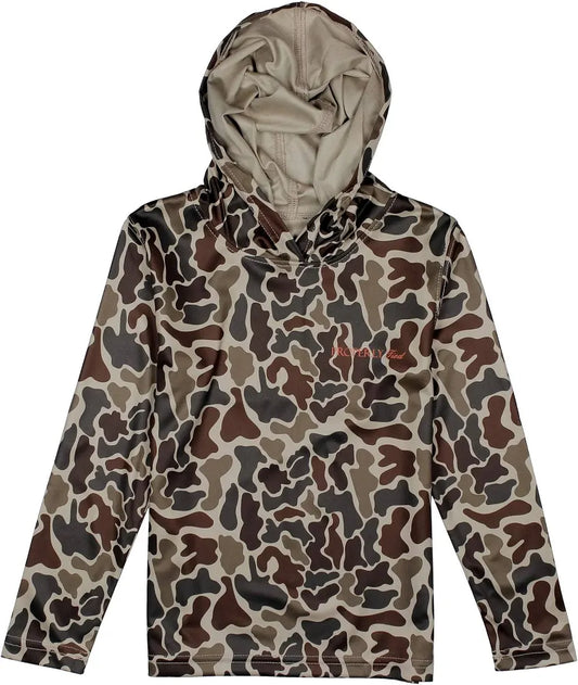 Properly Tied Sportsman Performance Hoodie- Vintage Camo