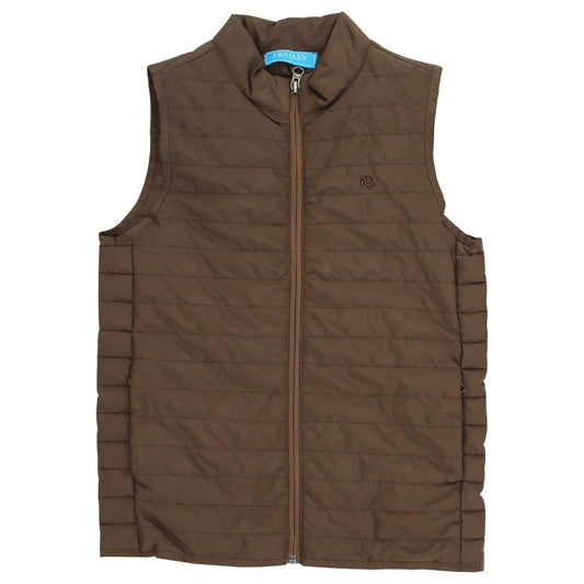 Bailey Boys Quilted Vest-Chestnut