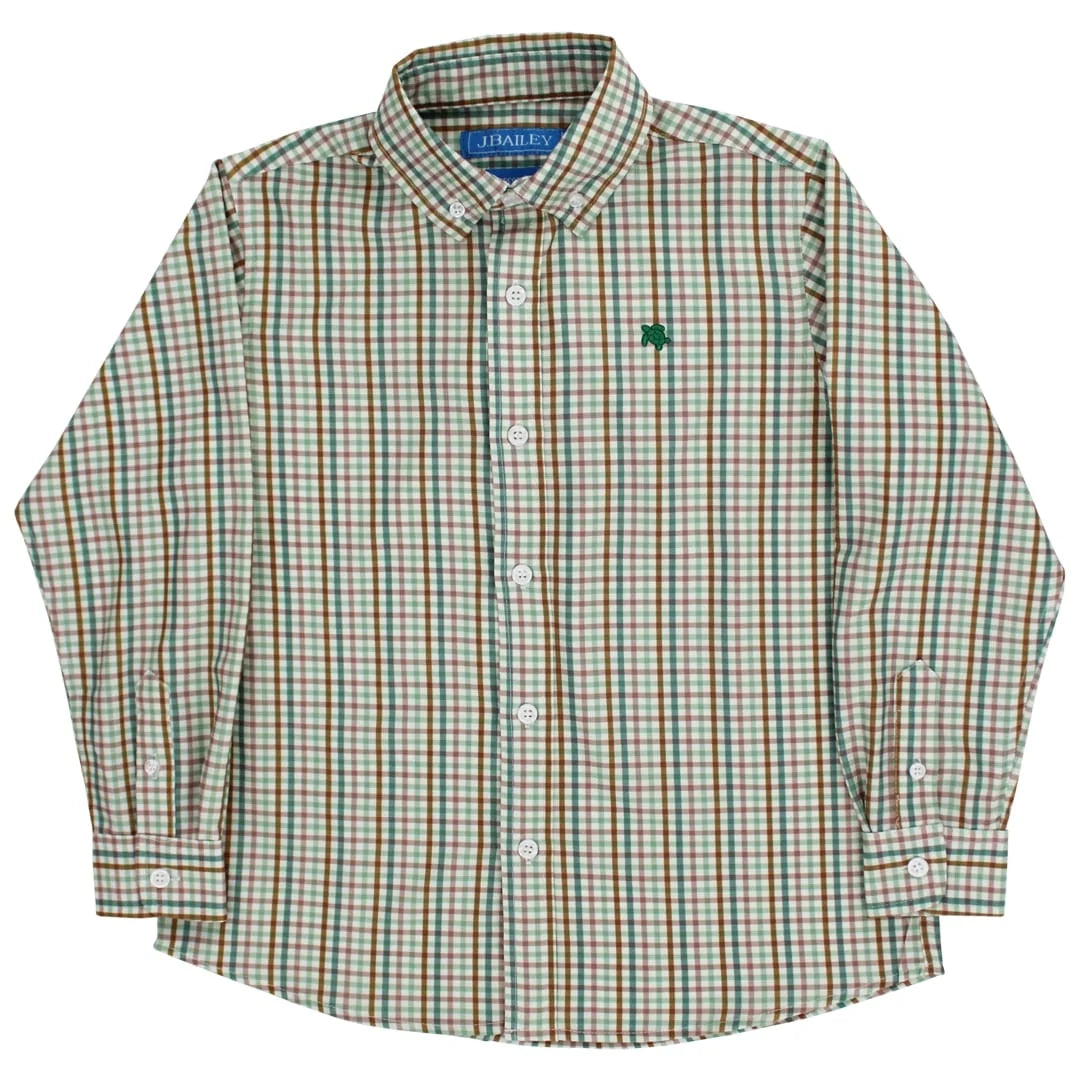 Performance Roscoe Button Down Shirt-Acorn Plaid