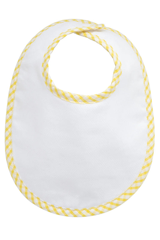 Yellow Big Check Basic Bib