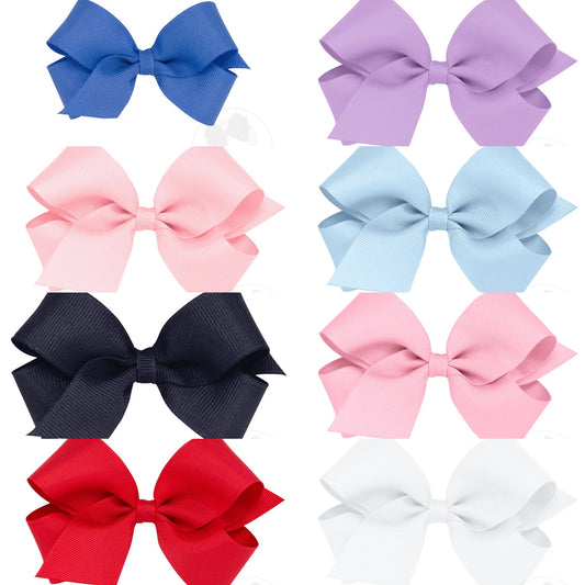 Wee Ones Medium Classic Grosgrain Hair Bow (Plain Wrap)