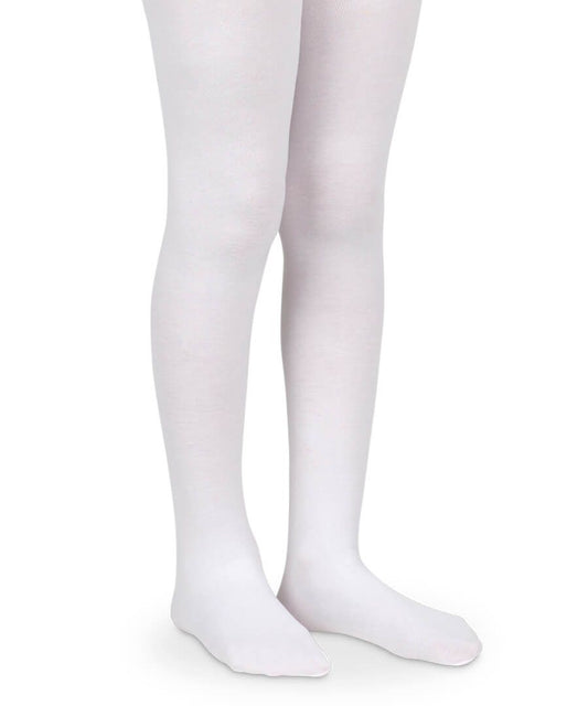 Jefferies Socks Smooth Microfiber Nylon Tights 1 Pair-White